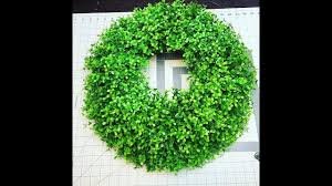 Boxwood with coins wreath